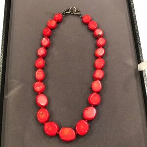 Vintage Natural Red Coral Necklace